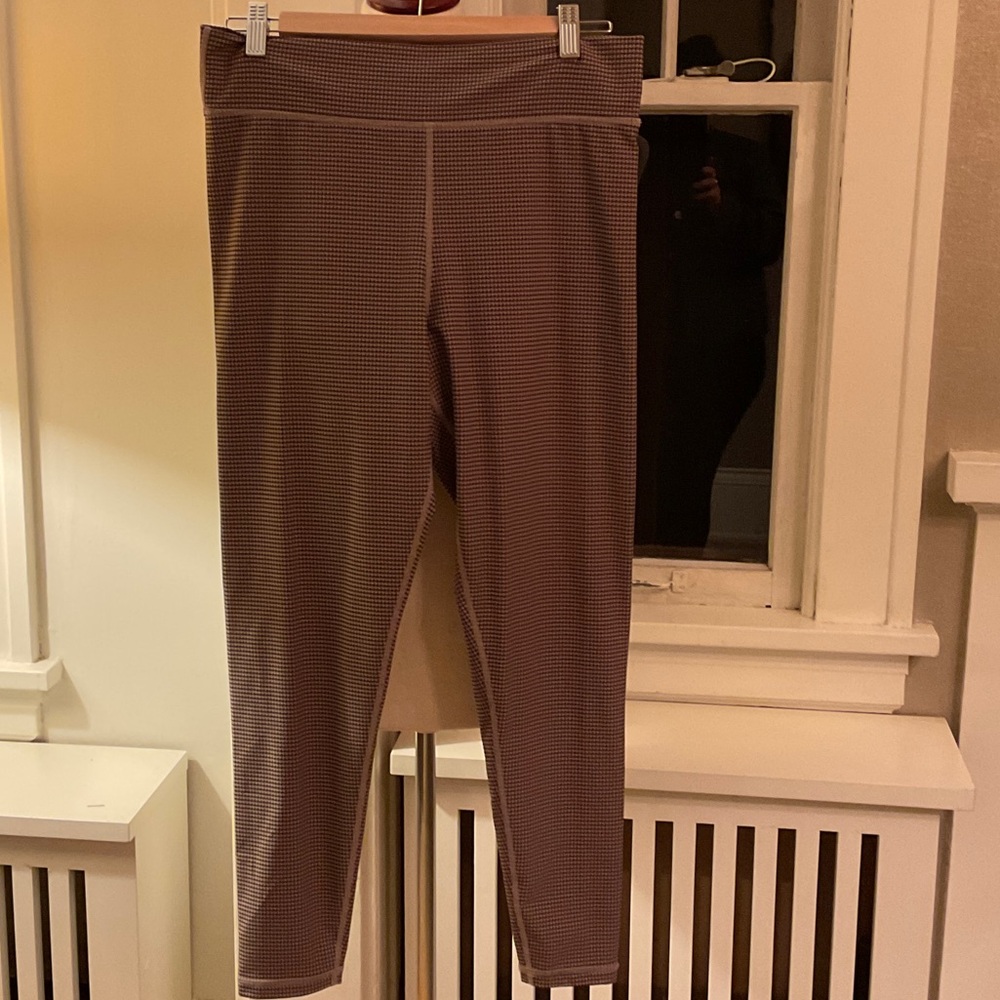 The Upside Brown Checkered Leggings